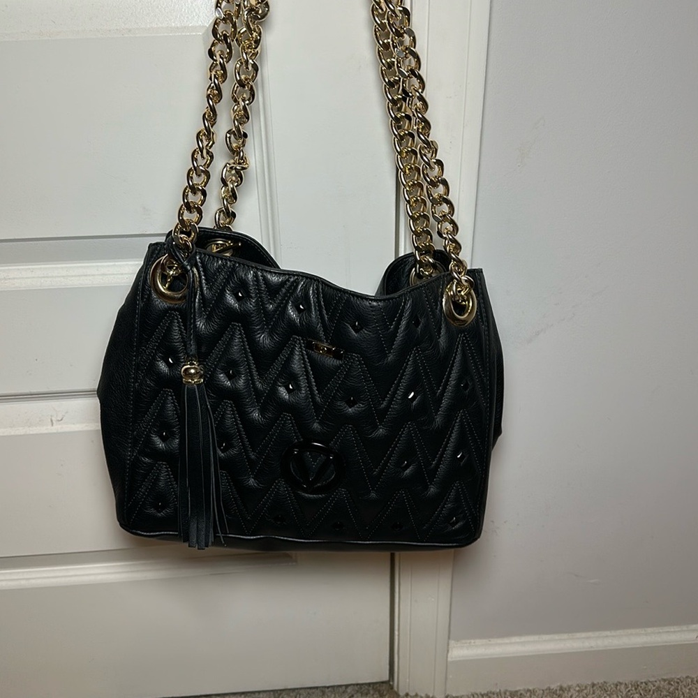 Valentino Black Quilted Handbag - Picture 3 of 11
